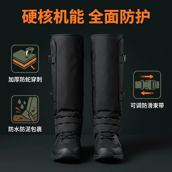 New cross-border thickened anti-snake leg guards, hiking gaiters, outdoor waterproof and scratch-resistant protective gear, jungle set