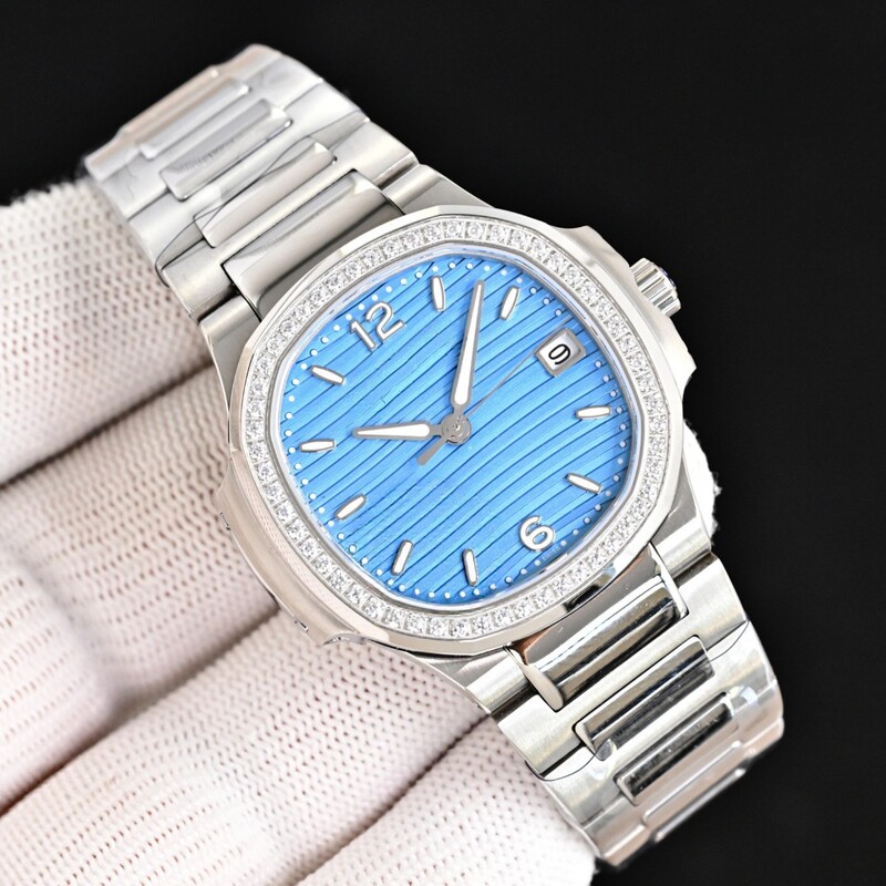 Nautilus women's mechanical watch, diamond-encrusted Grenade Series mechanical women's watch, fully automatic mechanical watch for women Nautilus women's mechanical watch, diamond-encrusted Grenade Series mechanical women's watch, fully automatic mechanical watch for women