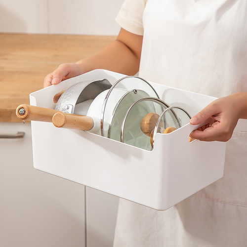 Kitchen cabinets thickened partitions classification organization storage box can freely combine dishes, condiments, bottles, drawer storage box