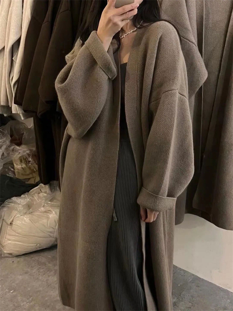 Double-sided demi-season cardigan