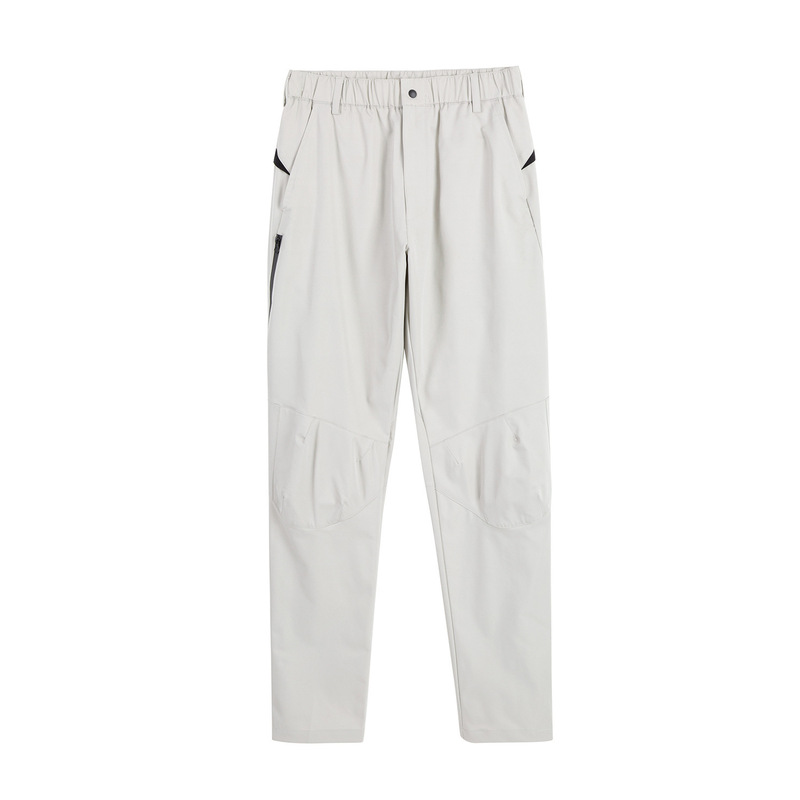 Cross-Border Foreign Trade Functional Style Tapered Trousers Trendy Trouser Legs Zipper Decorative Pleated Knee Patch Casual Slim Trousers