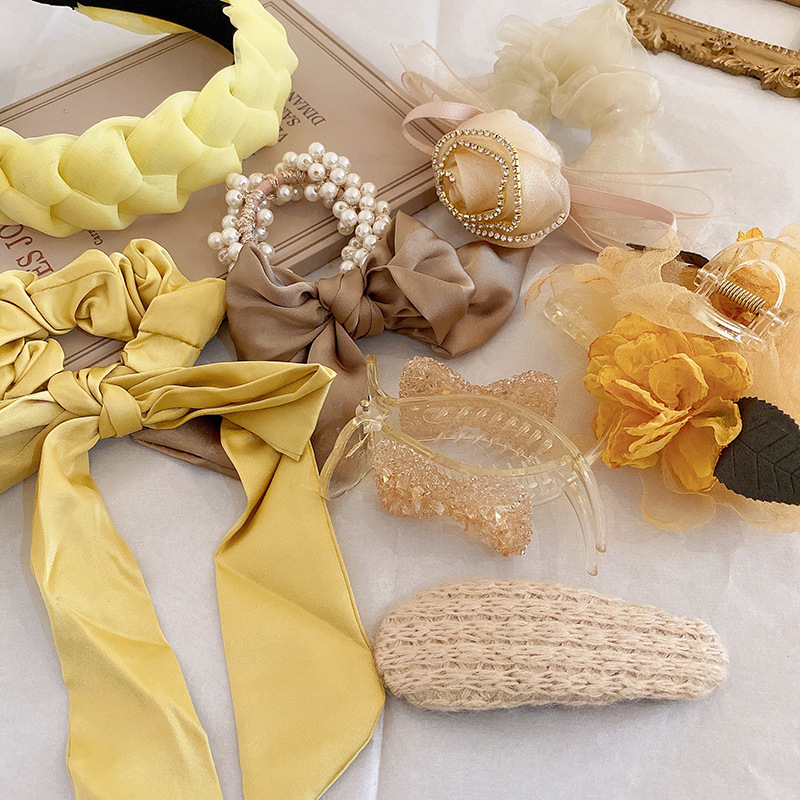60g Weight Sweet Geometric Cloth Hair Tie Hair Claws