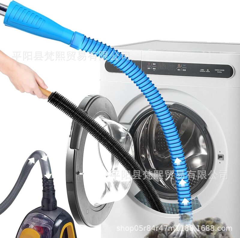 In-Stock Cross-Border Washing Machine Cleaning Brush Three-Piece Set Dryer Cleaning Brush Kit Soft Line Coil Brush