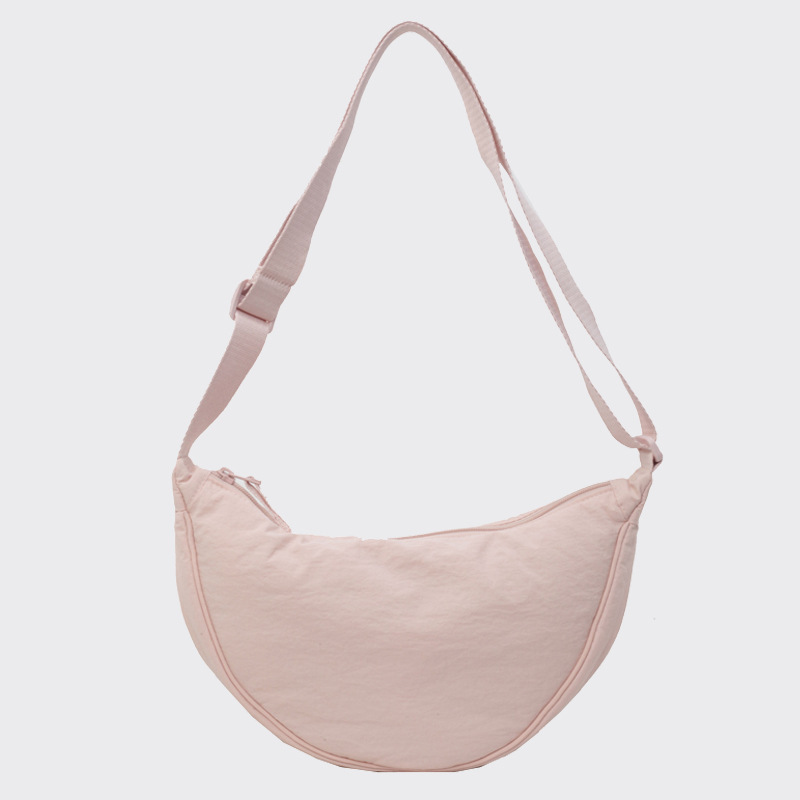 Travel New dumpling bag all-match small bag shoulder bag solid color shoulder bag women's messenger bag nylon cloth bag 464484