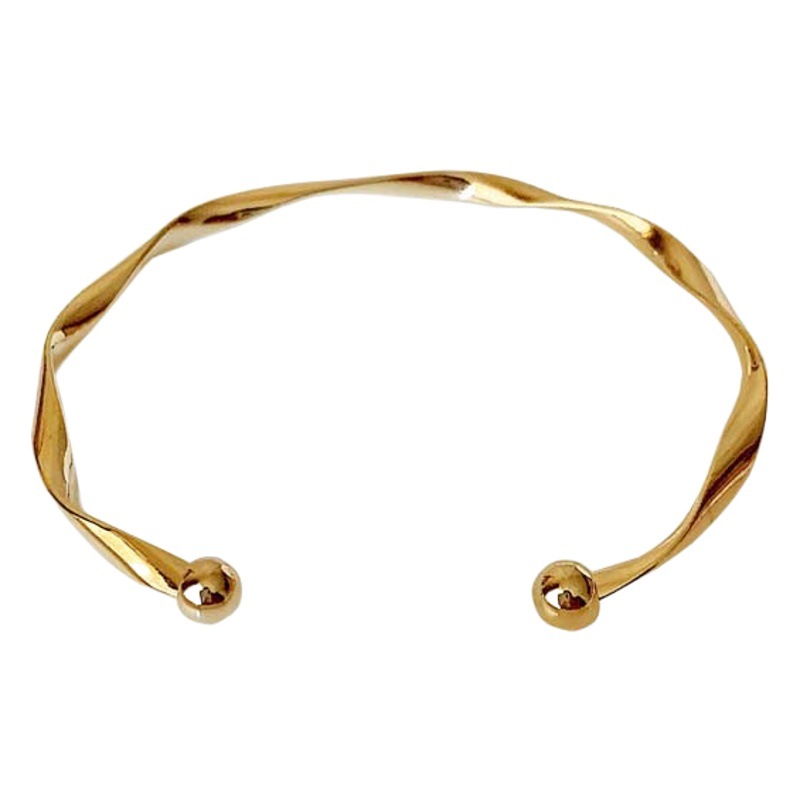 Minimalist Retro Open Bracelet, Trendy Plain Ring Bracelet, Möbius Bracelet, Women's Bracelet