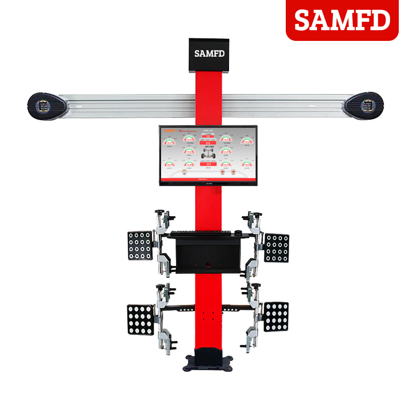 Puli Excellence Localizador de cuatro ruedas Localizador de mantenimiento de automóviles La máquina de posicionamiento de neumáticos de reparación de automóviles se puede combinar con un elevador