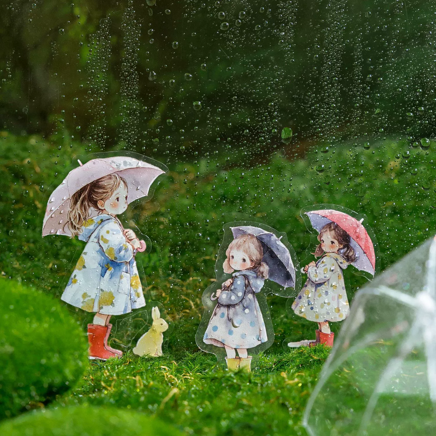 Набор наклеек для домашних животных с персонажем Mo Mo, серия кукольных комнат, милый материал для девочек, детский справочник, украшение, коллаж