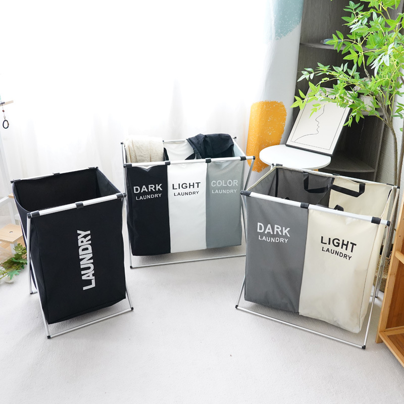 Big foldable multifunctional laundry basket reusable, storage system, cloth, storage box, simple and elegant design