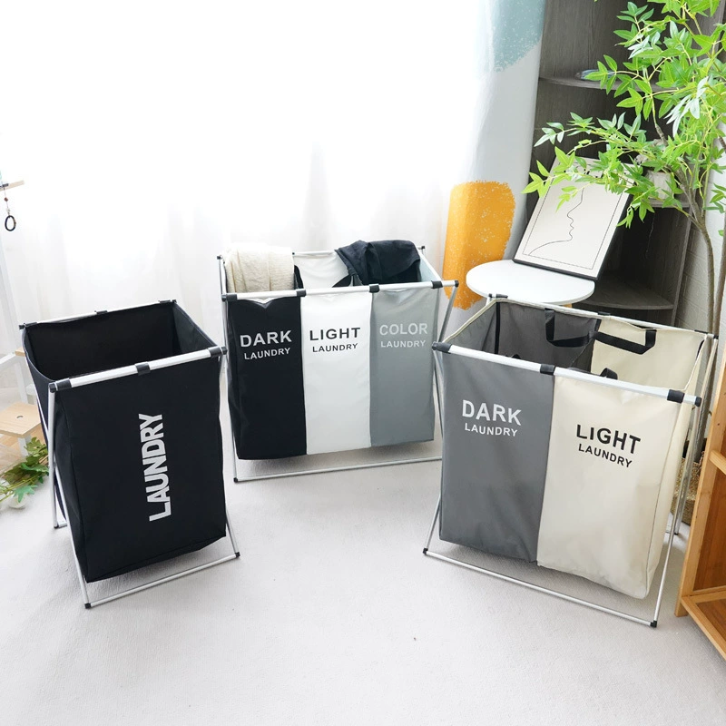 Big foldable multifunctional laundry basket reusable, storage system, cloth, storage box, simple and elegant design