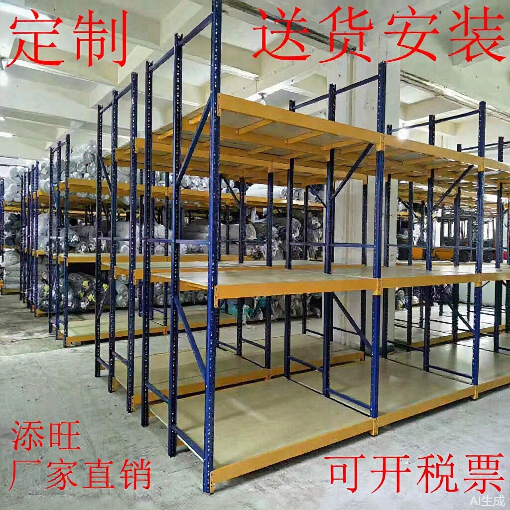 货架面料电商多层置物架重量型加厚承重加厚仓储货架多层置物架