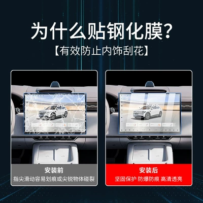Car interior film — for Jixiao 7X Central Control