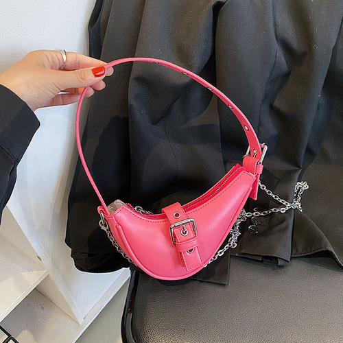 2024 spring new style children's bag niche girls mini armpit bag chain crossbody bag shoulder bag