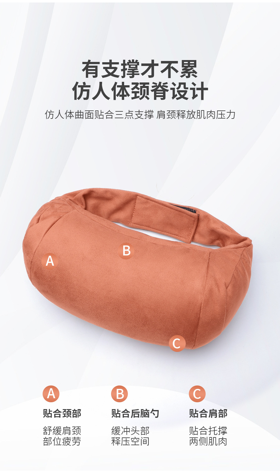 Mercedes-Benz Headrest Neck Pillow New C-Class S-Class E-Class Glc260L/E300L/Glb200 Car Seat Lumbar Cushion