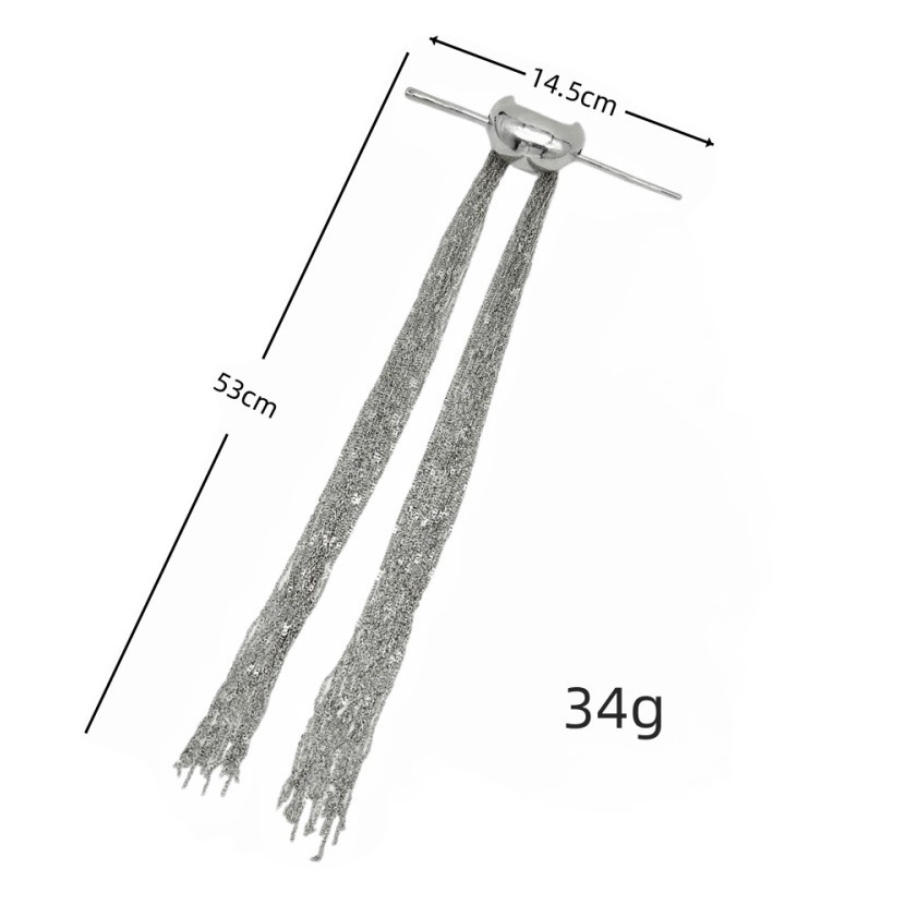 Personalidad única diseño nicho horquilla nueva moda Cola de Caballo Cabeza trasera palillos tocado Europa y América exagerada borla accesorios para el cabello