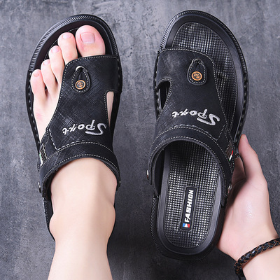Sandals for men 2021 Summer style leisure time Sandals ins fashion motion Beach shoes Sandals