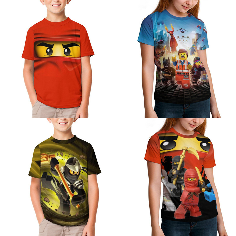3D digital printing summer new game ROBLOX children's clothing short sleeve T-shirt boys and girls children's top