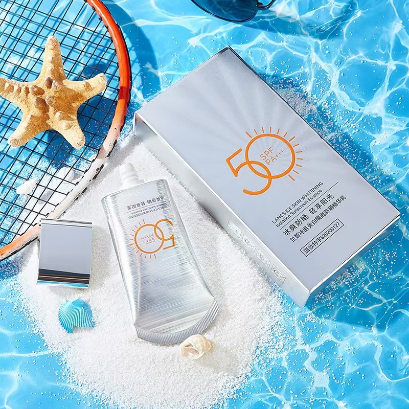 Qishi Meilanxi Ice Skin Isolation Sunscreen Essence Milk Can Be Used for Outdoor Face and Whole Body, Military Training Refreshing Sunscreen Qishi Meilanxi Ice Skin Isolation Sunscreen Essence Milk Can Be Used for Outdoor Face and Whole Body, Military Training Refreshing Sunscreen