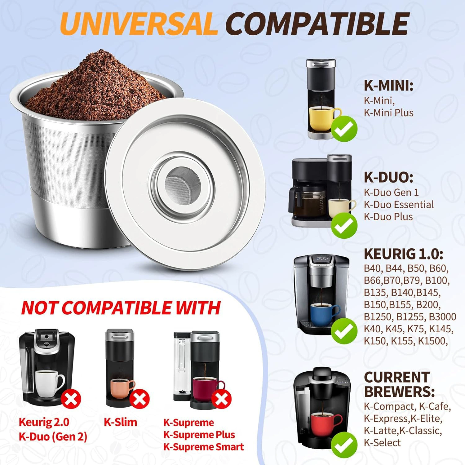 Coffee capsule, coffee machine stainless steel