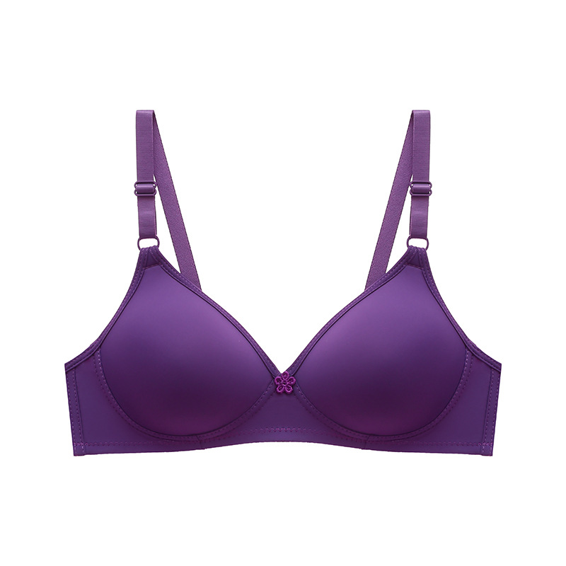 El comercio electrónico transfronterizo se dedica al comercio exterior, tazas pequeñas para personas de mediana edad y ancianos de color sólido, sujetadores de dos filas sin anillos de acero, ropa interior para madres