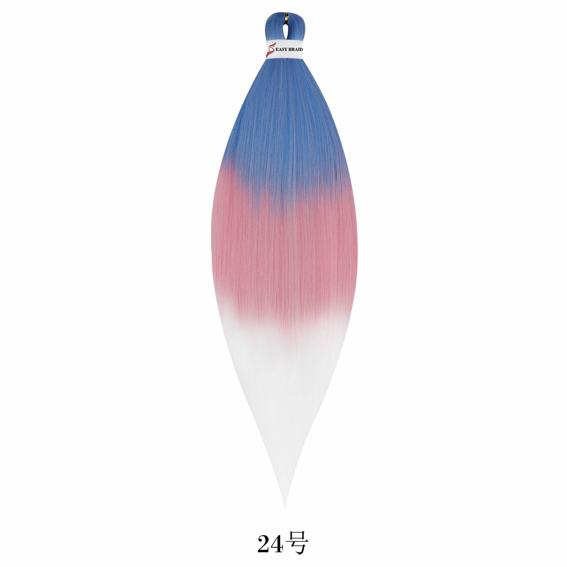 Peluca trenzada grande EZ de 26 pulgadas para mujer, peluca trenzada fácil de fibra sintética africana, suave y esponjosa, de seda de baja temperatura