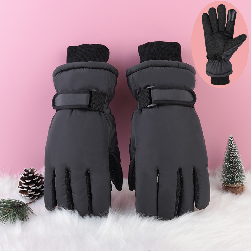 Personalizado logotipo de texto publicitario para enviar regalos corporativos de invierno para hombres y mujeres guantes calientes impresión personalizada invierno