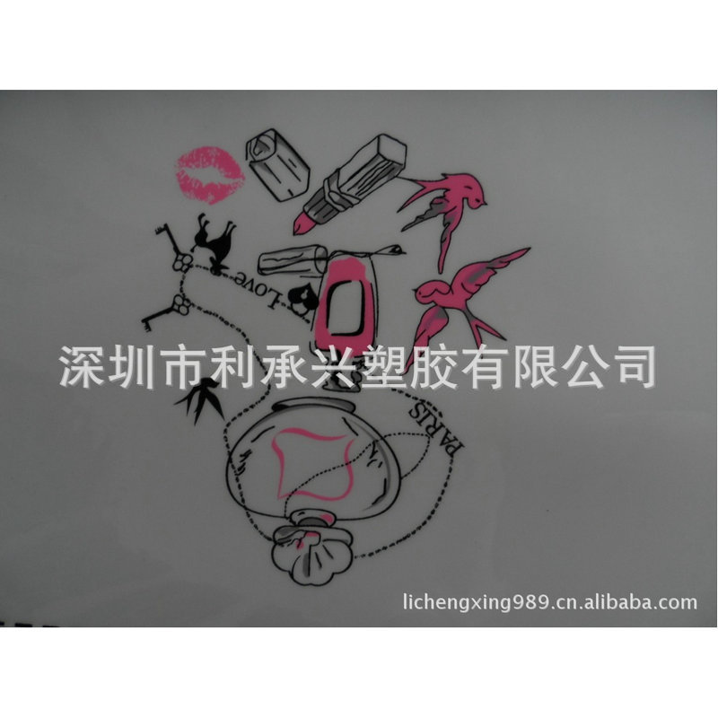 厂家供应布料表面复合PVC平纹印花