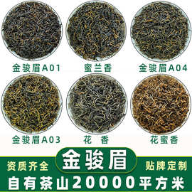 武夷山新茶黄芽金骏眉红茶散装批发头春花蜜香芽中芽金骏眉茶叶