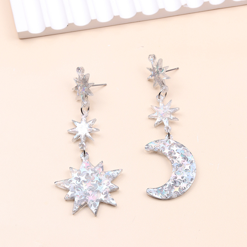 Style Simple Style Classique Star Arylique Patchwork Femmes Boucles D'oreilles display picture 4