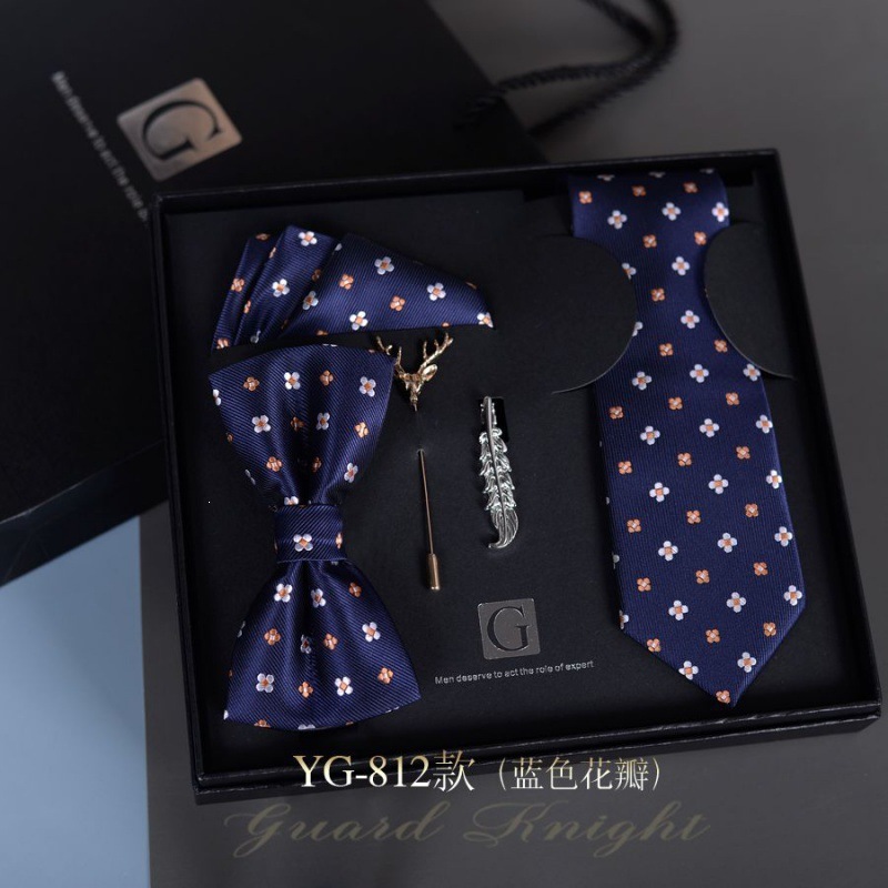 Caja de regalos de boda de novio formal europeo y americano corbata casual coreana para niños regalos de San Valentín sin golpear image 20