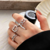 One size small design brand ring, fashionable set, trend of season, on index finger
