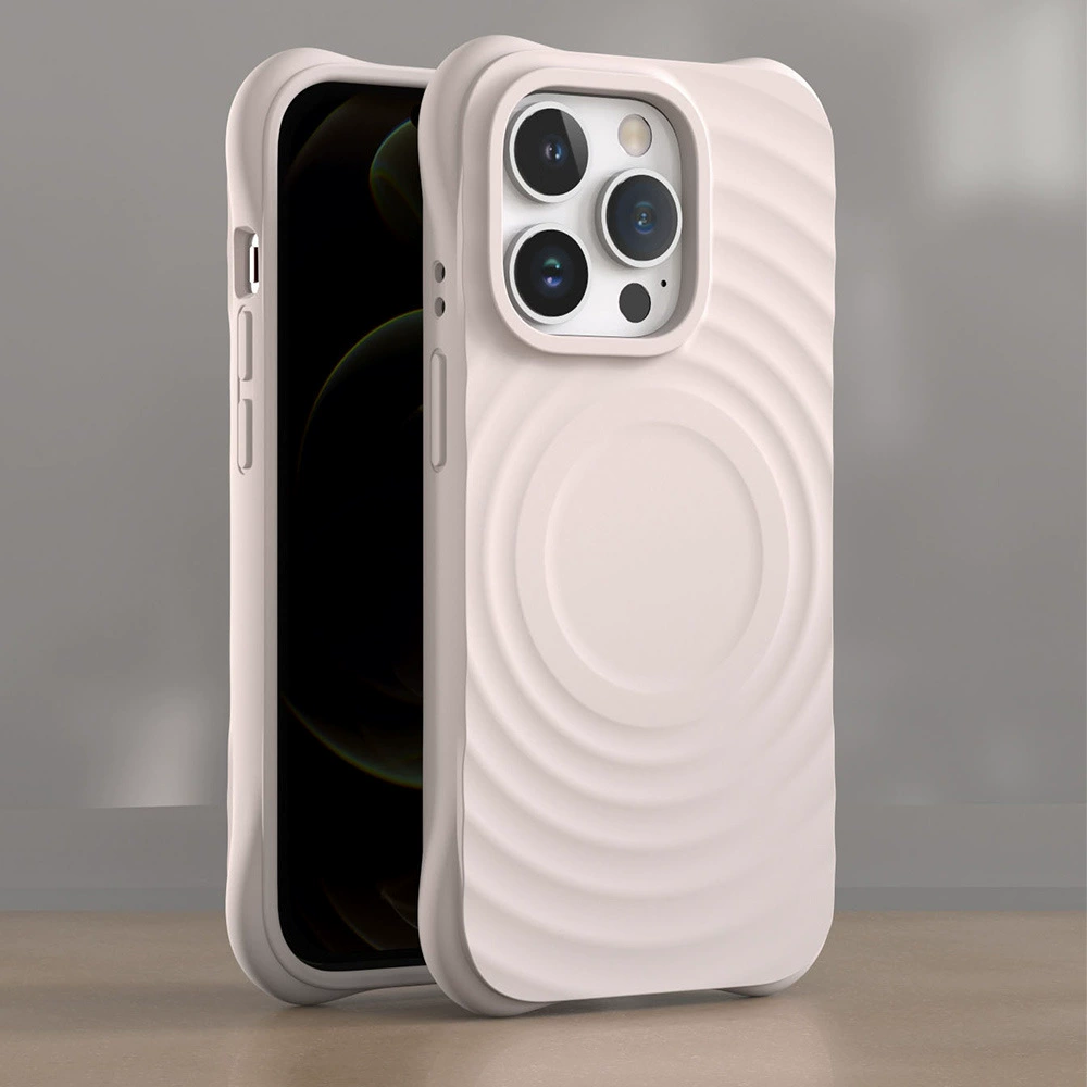 Силиконовый кейс для телефона (совместимо с Apple) для iPhone 16 Pro — 3D текстурированный магнитный дизайн, ударопрочный