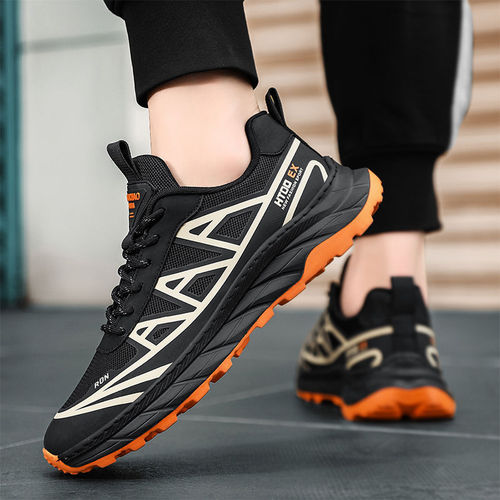 Running shoes for men, summer Korean style fashionable mesh shoes, casual sports shoes, trendy match, outerwear for trendy men