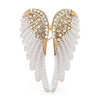 Angel wings, multicoloured trend brooch lapel pin, fashionable accessory, pin, European style, new collection, wholesale