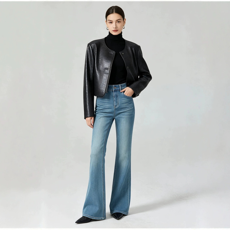 Retro High-Waisted Micro-Flare Jeans for Women, Versatile for All Seasons, Four-Way Stretch, Tight-Fitting, Butt-Lifting, 2026 New Model Retro High-Waisted Micro-Flare Jeans for Women, Versatile for All Seasons, Four-Way Stretch, Tight-Fitting, Butt-Lifting, 2026 New Model