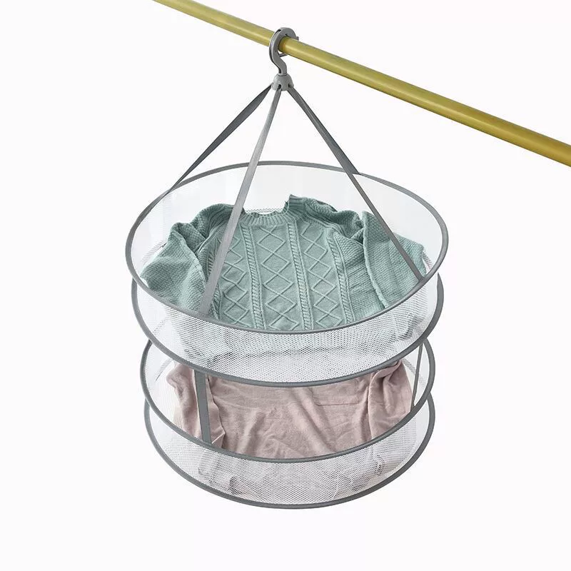 Woolen sweater for home use, laundry basket, drying rack, double-layer transformer