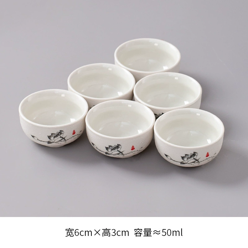 Small tea cup, ceramic tea set, 6 packs
