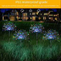 煙花燈蒲公英燈爆炸球戶外庭院裝飾燈串彩燈漫天星 太陽能地插燈