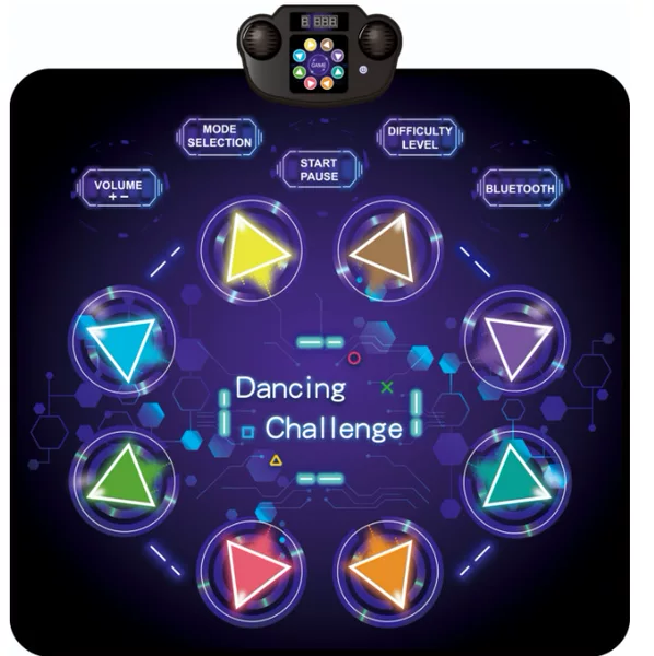 Ebay Toys Cross-Border New Product with Light Bluetooth Electric Dance Mat Parent-Child Game Interactive Music Light Blanket