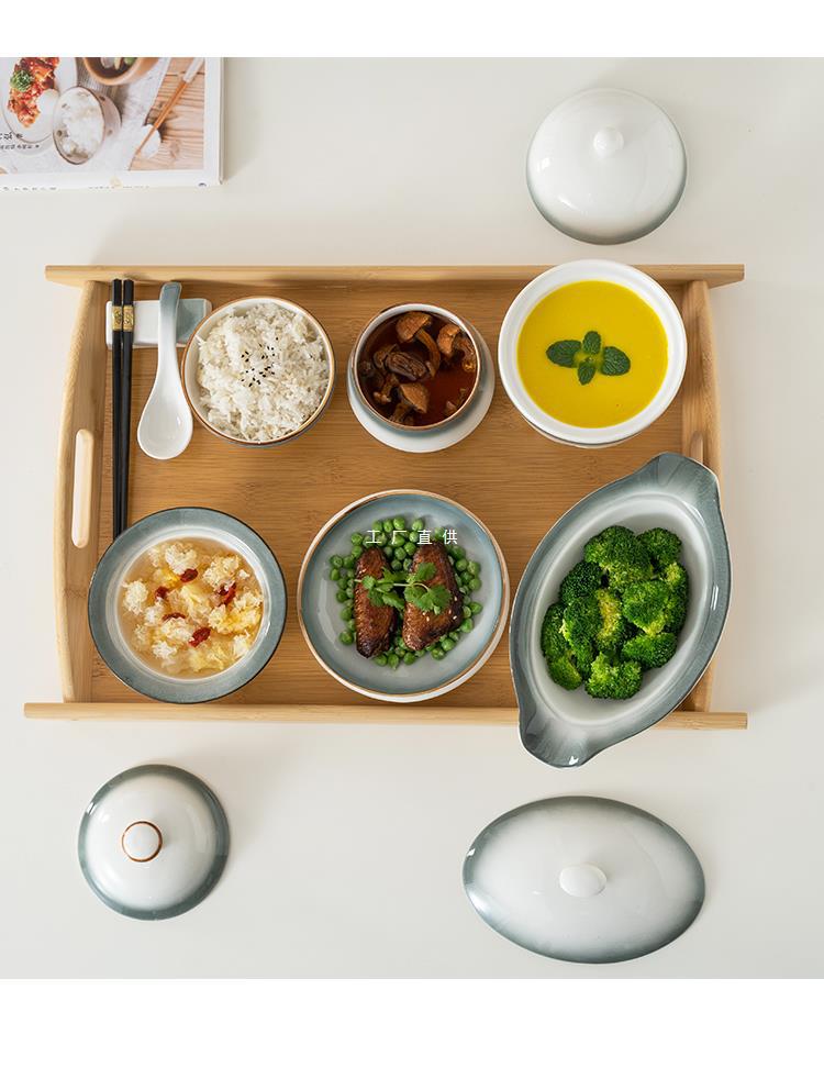 月子餐具套装月子月子餐一人食餐具餐具碗盘套装产妇