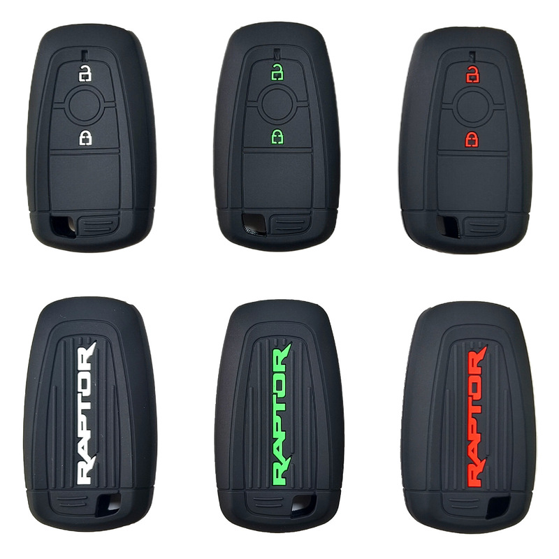 Suitable for Ford Raptor Raptor Smart 2-Key Silicone Key Cover Raptor F-150 Car Key Bag Cross-Border Suitable for Ford Raptor Raptor Smart 2-Key Silicone Key Cover Raptor F-150 Car Key Bag Cross-Border