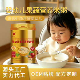 OEM定制代工婴幼儿果蔬营养米粥宝宝米粉米糊 6-36个月营养辅食