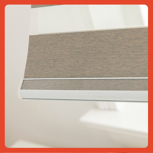 ∈Modern Simple Shangri-La Soft Gauze Curtain Study Living Room Double-Layer Encrypted Blackout Blinds Roller Blinds