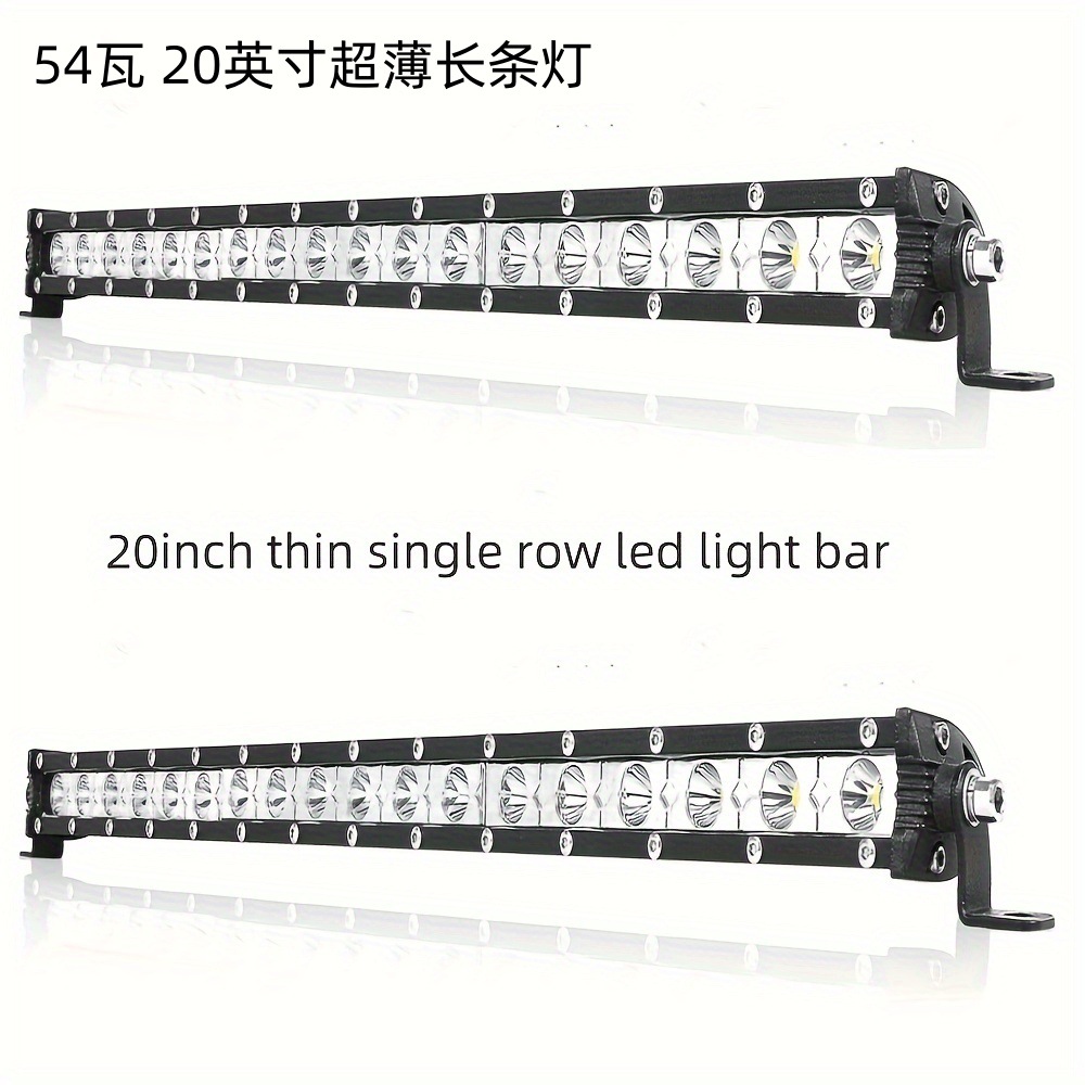 Factory Small Single-Row Ultra-Thin 20-Inch 54-Watt Car Led Light Car Roof Spotlight Strip Light Work Light