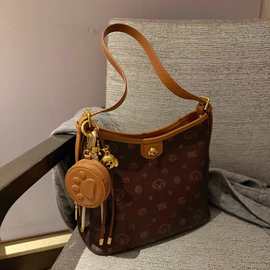 南枫 面包小狗栗尾信使托特包包女士2025新款手提单肩斜挎包