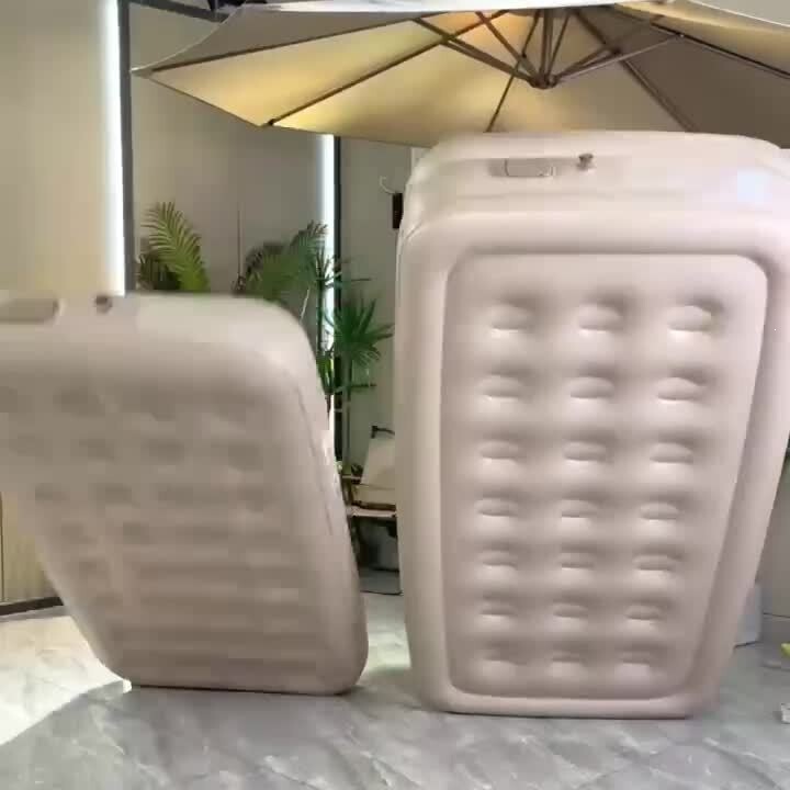 Fully automatic inflatable mattress for outdoor camping, thickened sleeping pad, self-inflating air mattress for single person