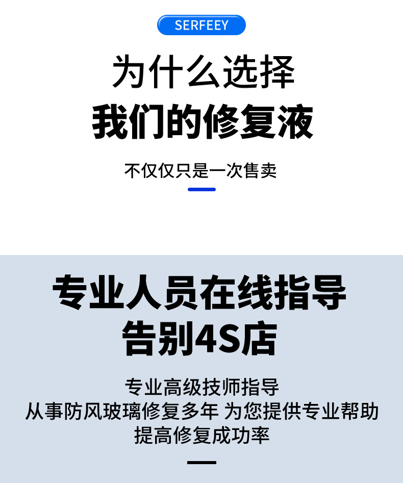 Suitable for Car Glass Repair Liquid Front Windshield Window Mirror Crack Crack Crack Scratch Repair Glue Restoration