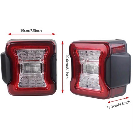 Suitable for Jeep 18-26 JL Wrangler rear lights, LED tail lights, original factory style, available in European and American specifications