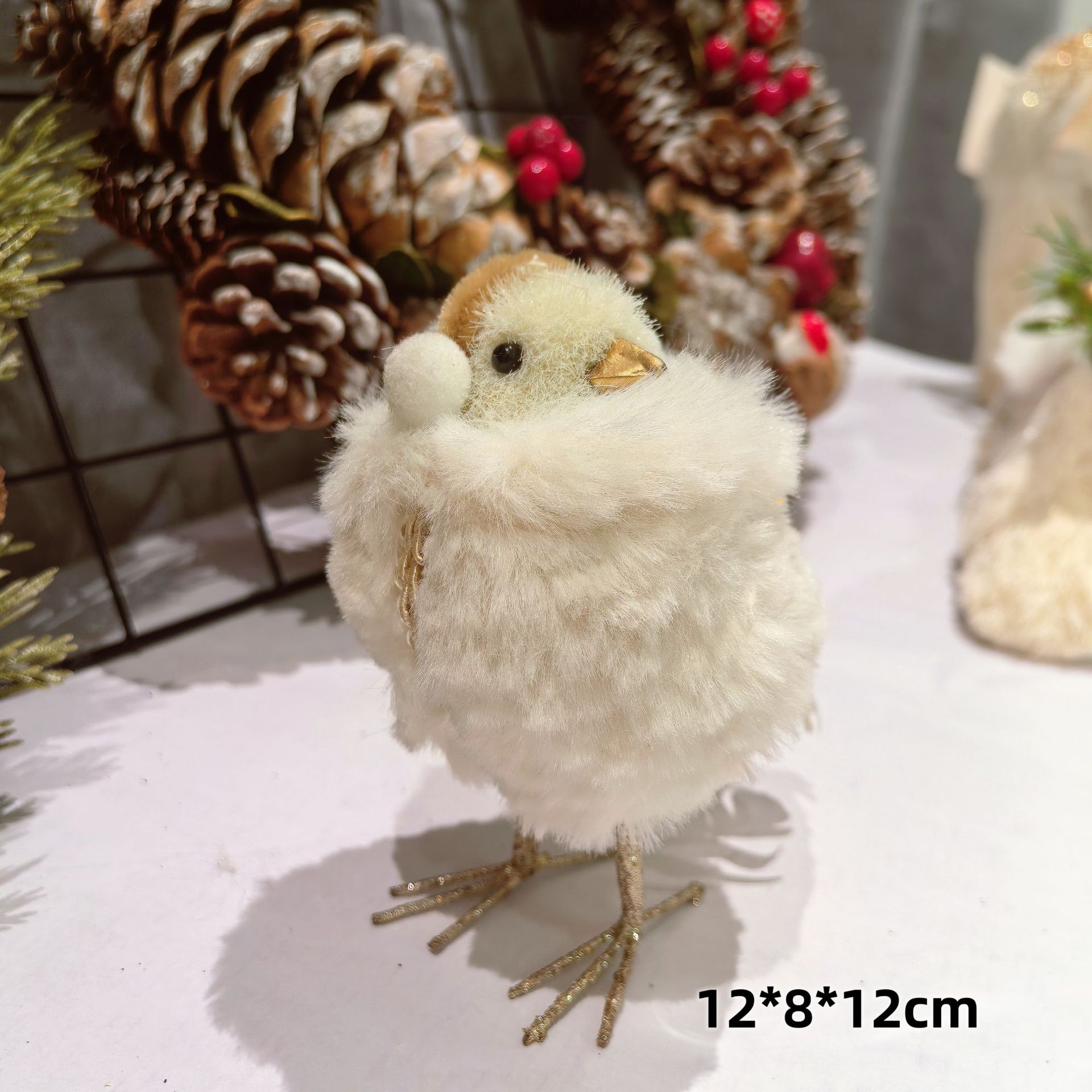 Decoración de ciervo navideño, adornos lindos, exquisitos recuerdos, simulación de alces, decoración de escritorio de ventana navideña, accesorios