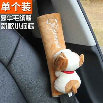 Protection Anti-Stranglehold Soft All-Season – Seat belt shoulder pad - brown-puppy