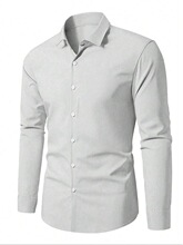 V 71562 Men's Solid Color Stretch Shirt �������� ŷ���羳��
